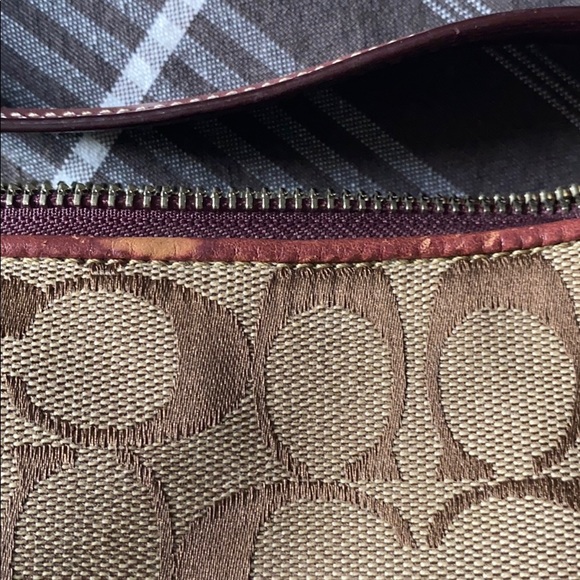 Brown and purple Coach bag - Picture 5 of 5